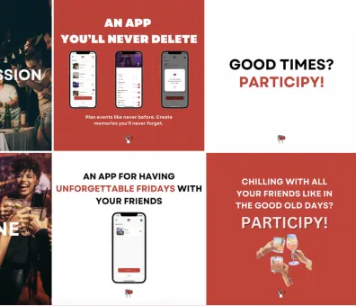 Participy social media design