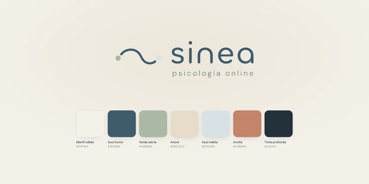 The Sinea brand: the logo and the colour palette